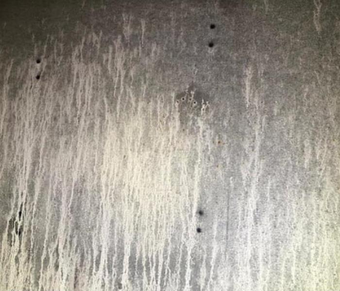soot covering wall 
