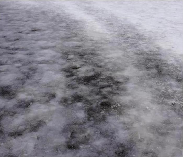 ice on driveway