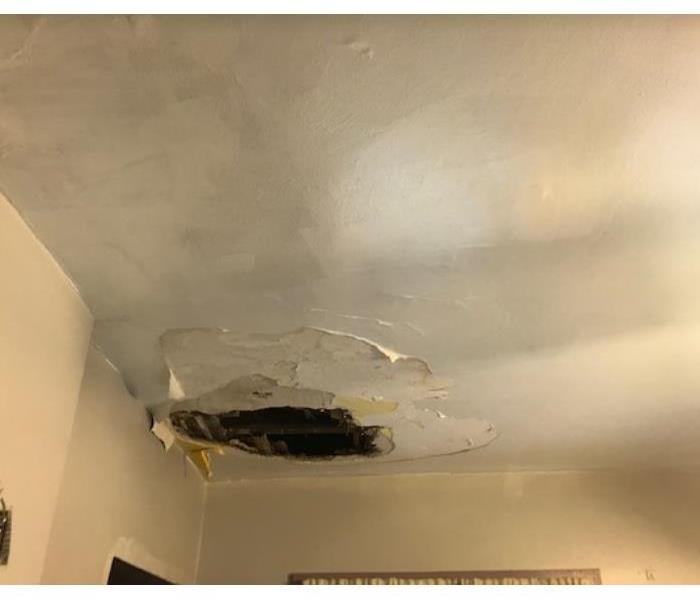 hole in the ceiling in residential home